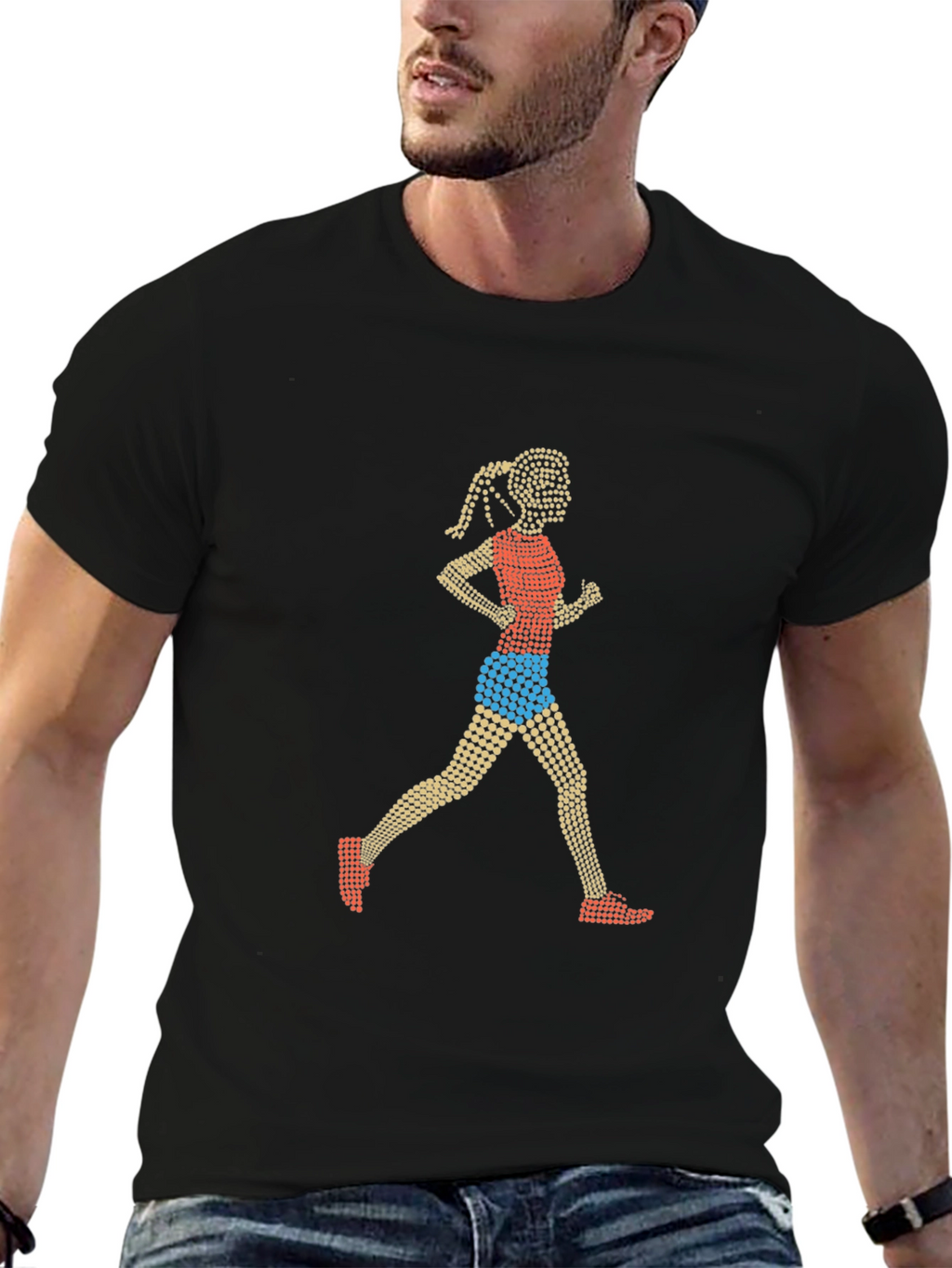 Runner Graphic Tee - Stylish & Sporty Design