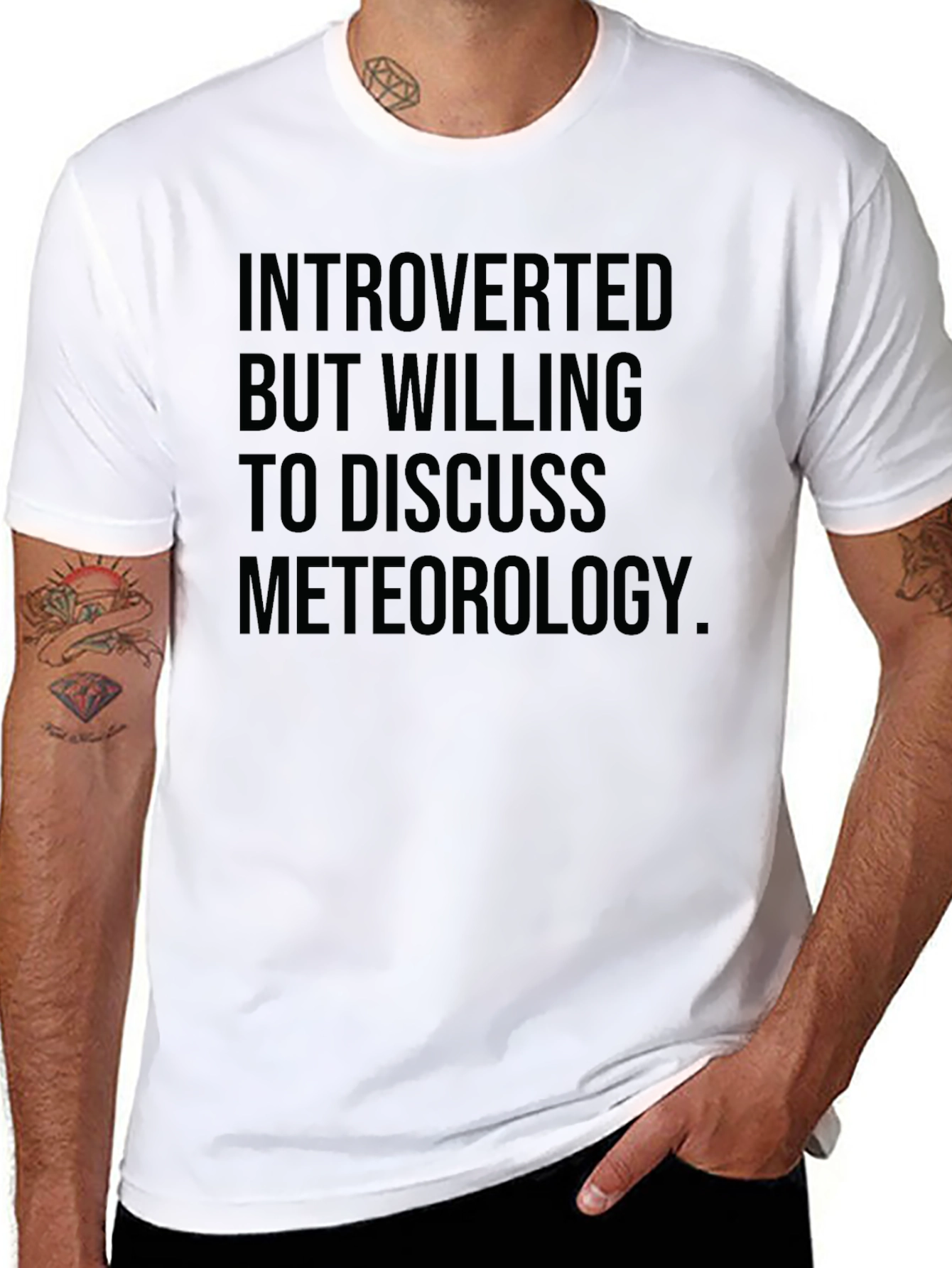 Introverted Meteorology T-Shirt Funny Weather Geek Tee