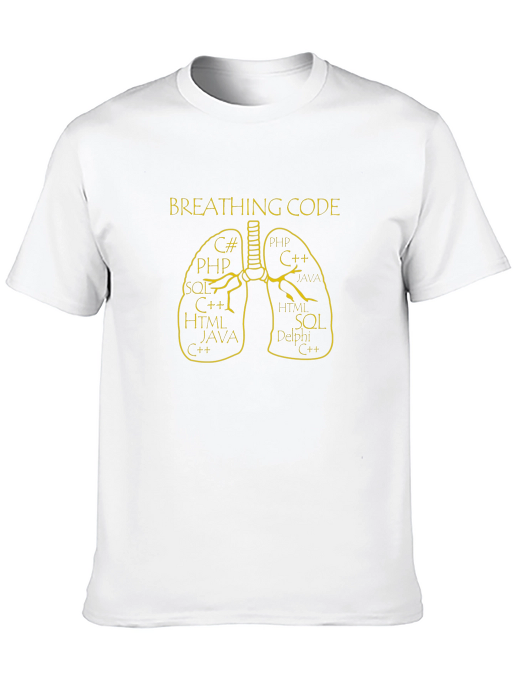Breathing Code Programmer T-Shirt - Black