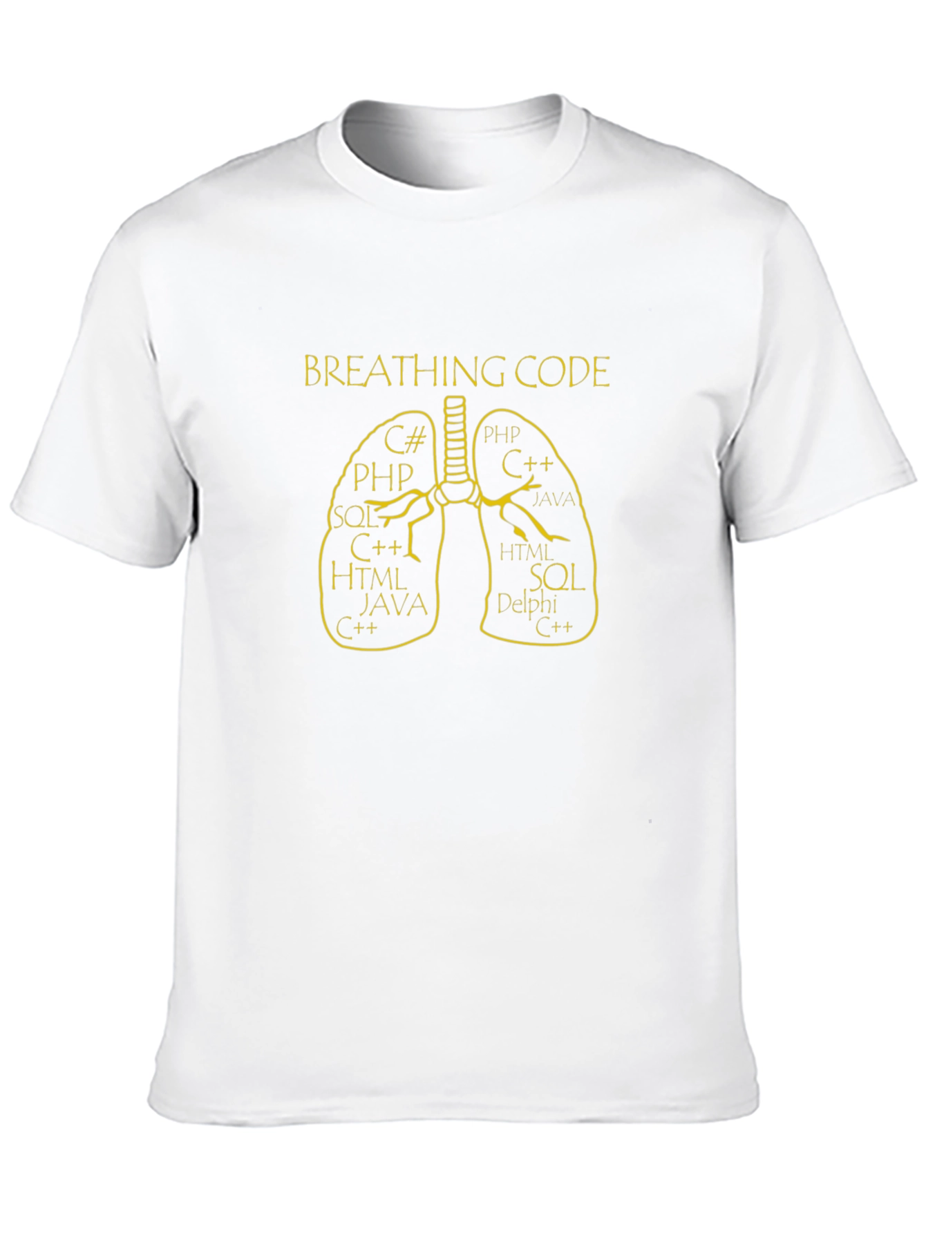 Breathing Code Programmer T-Shirt - Black