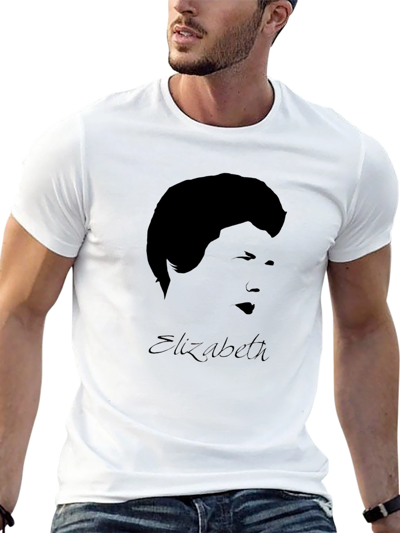 Elizabeth Graphic Black T-Shirt