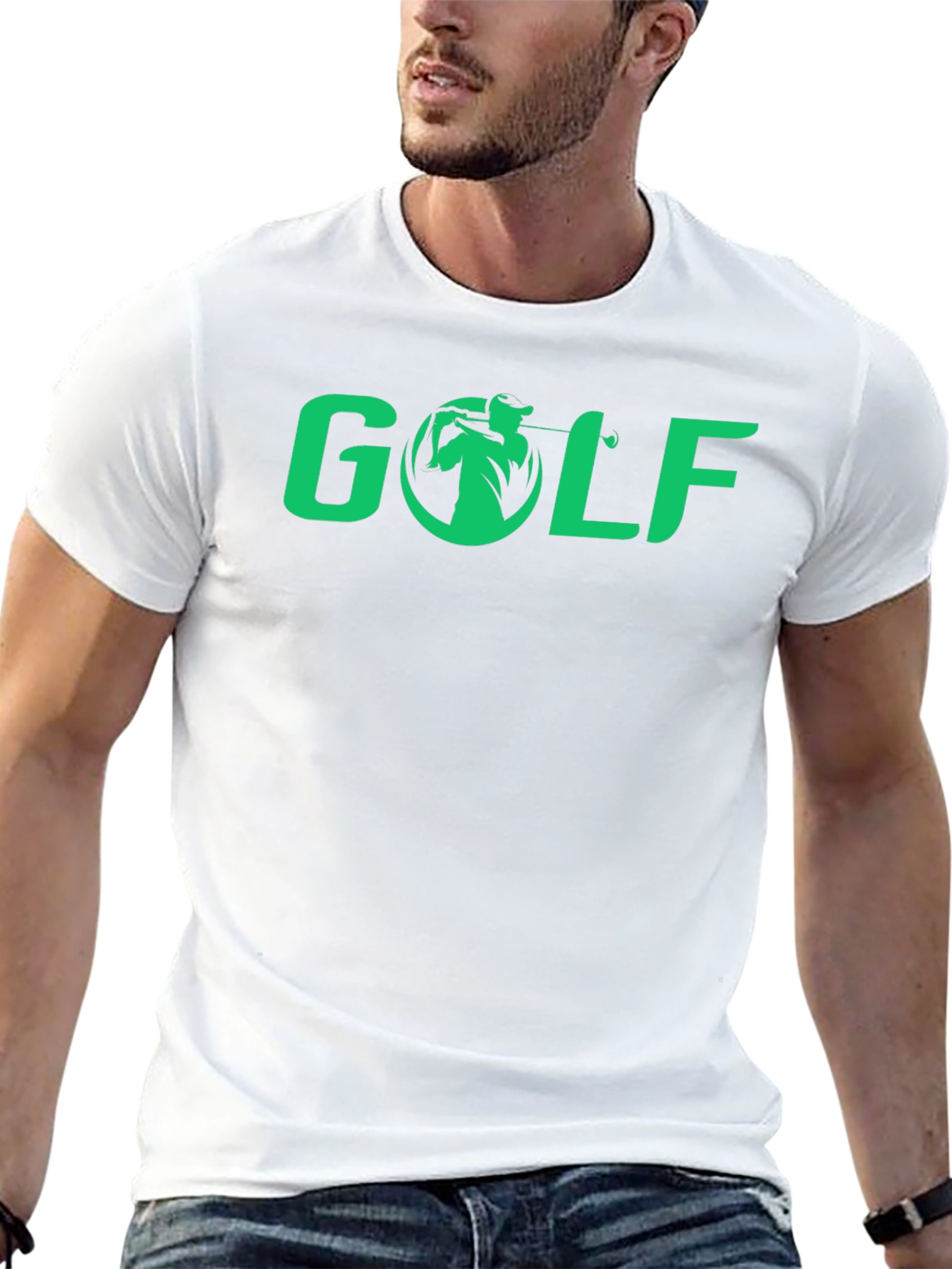 Golf Graphic Tee - Sporty Casual Style