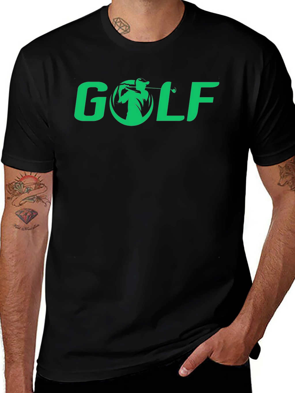 Golf Graphic Tee - Sporty Casual Style