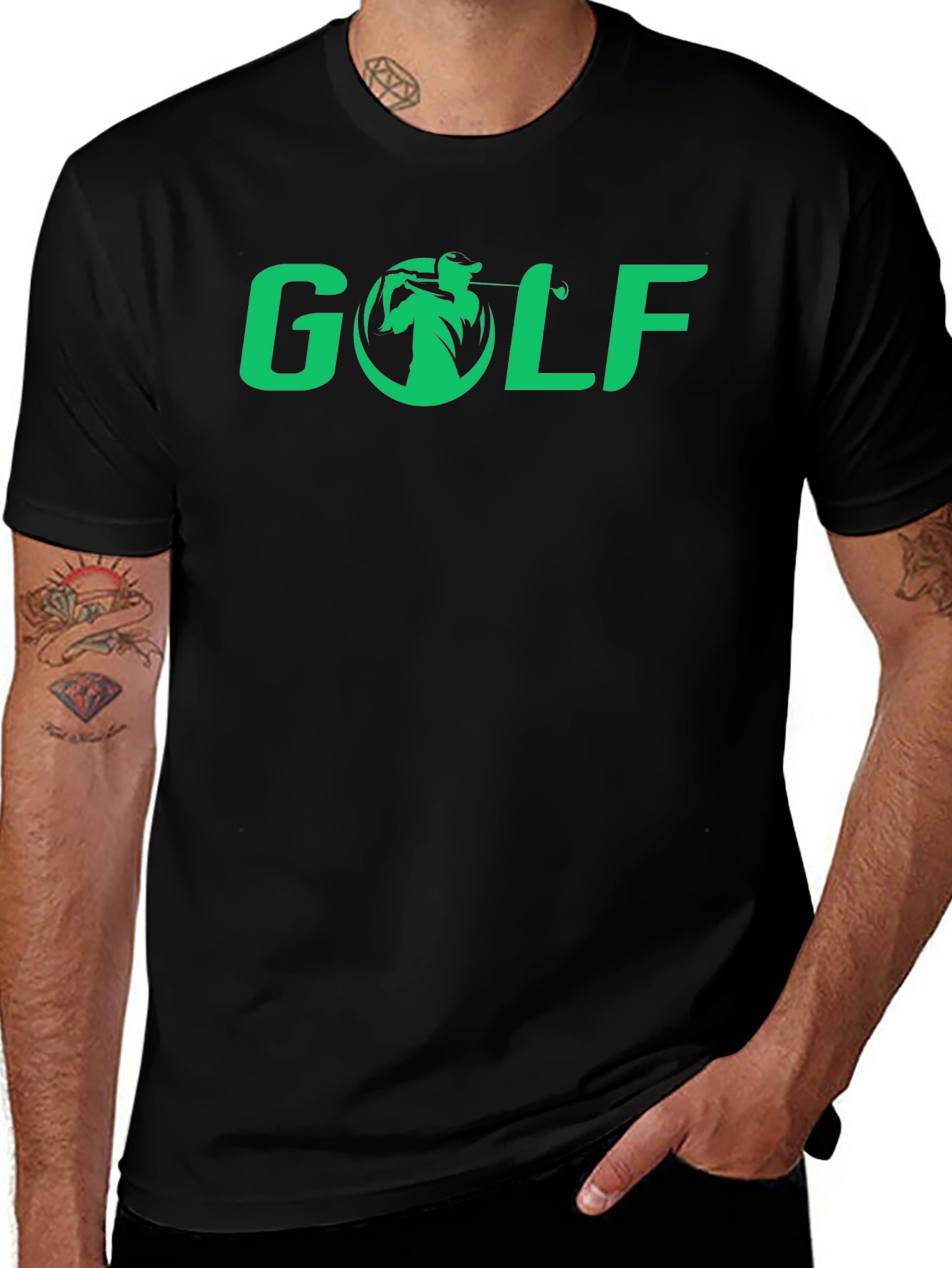 Golf Graphic Tee - Sporty Casual Style