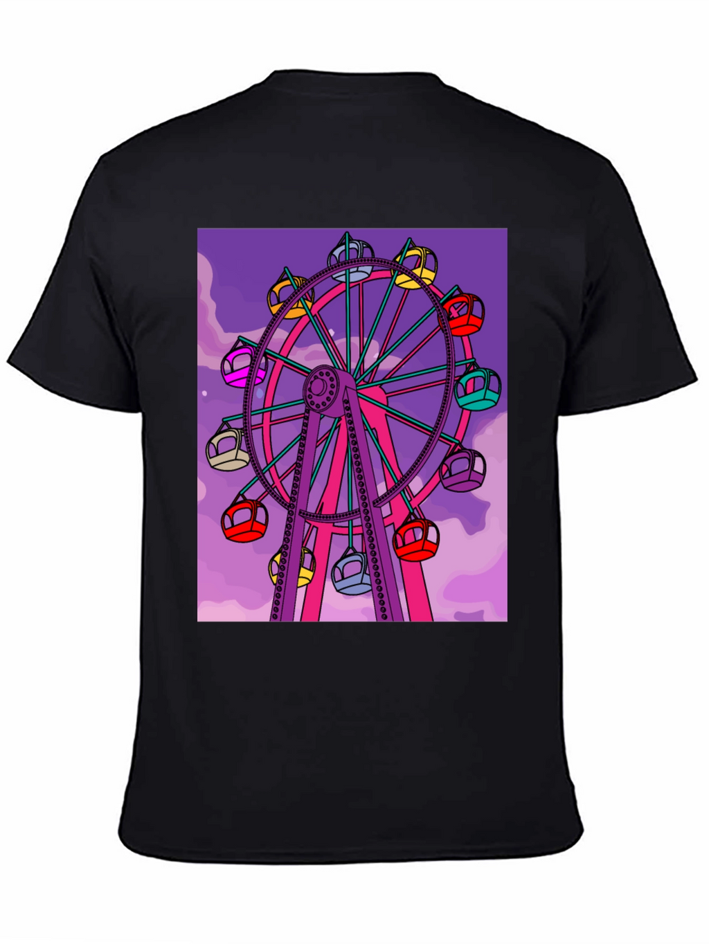 Ferris Wheel Graphic Tee - Fun Carnival Shirt