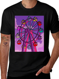 Ferris Wheel Graphic Tee - Fun Carnival Shirt