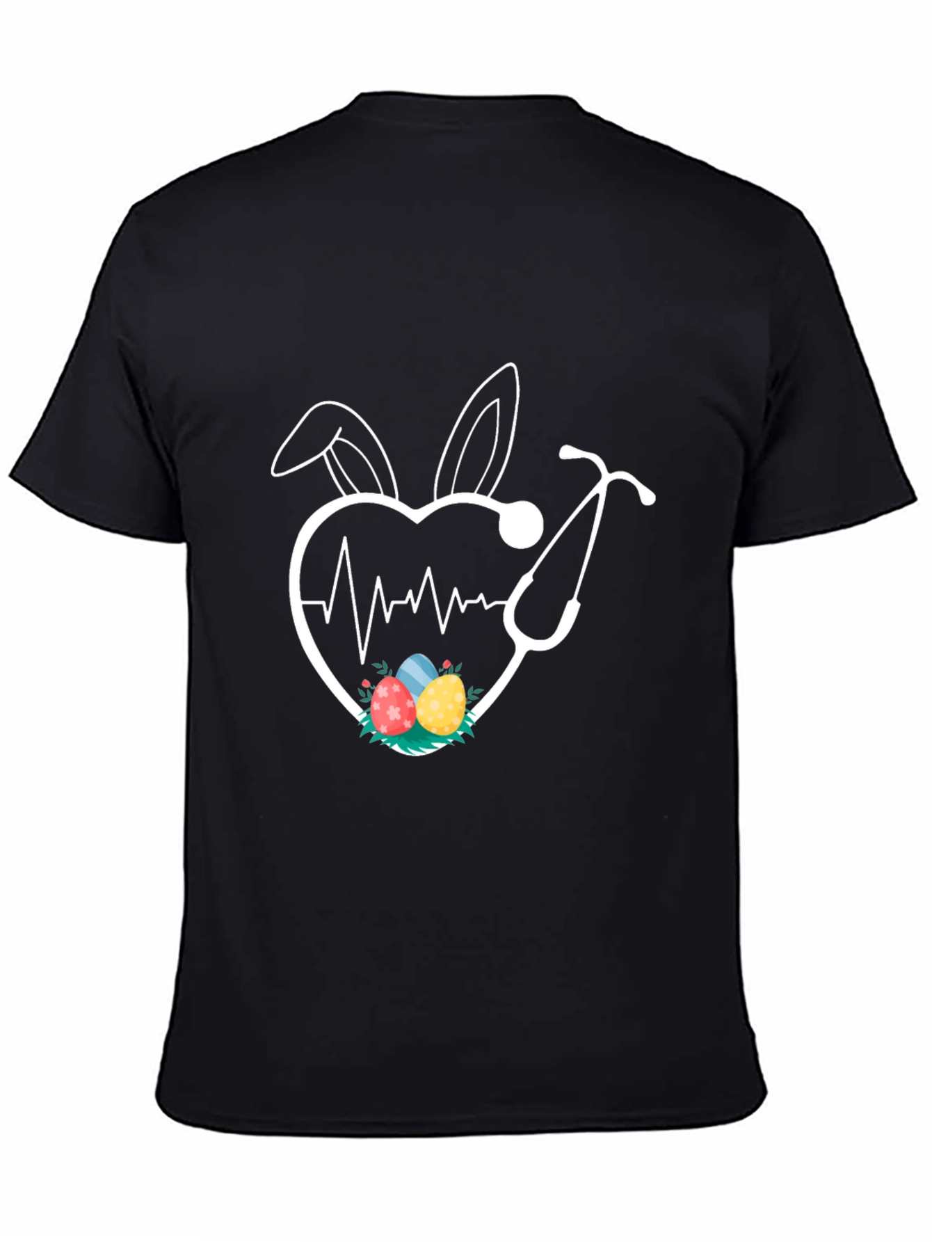 Easter Nurse Heartbeat Bunny Ears T-Shirt