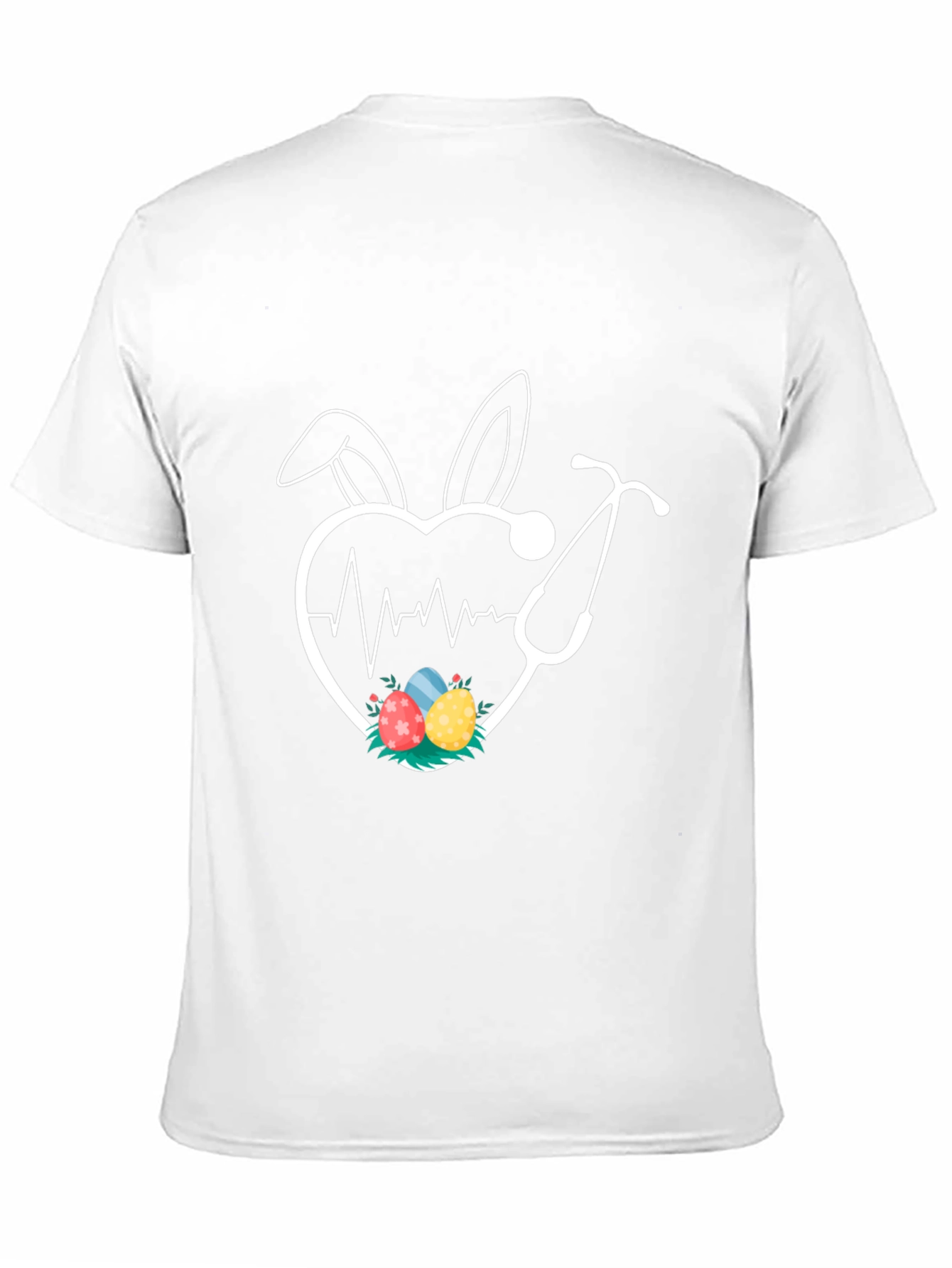Easter Nurse Heartbeat Bunny Ears T-Shirt