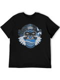 Abstract Monkey Graphic T-Shirt