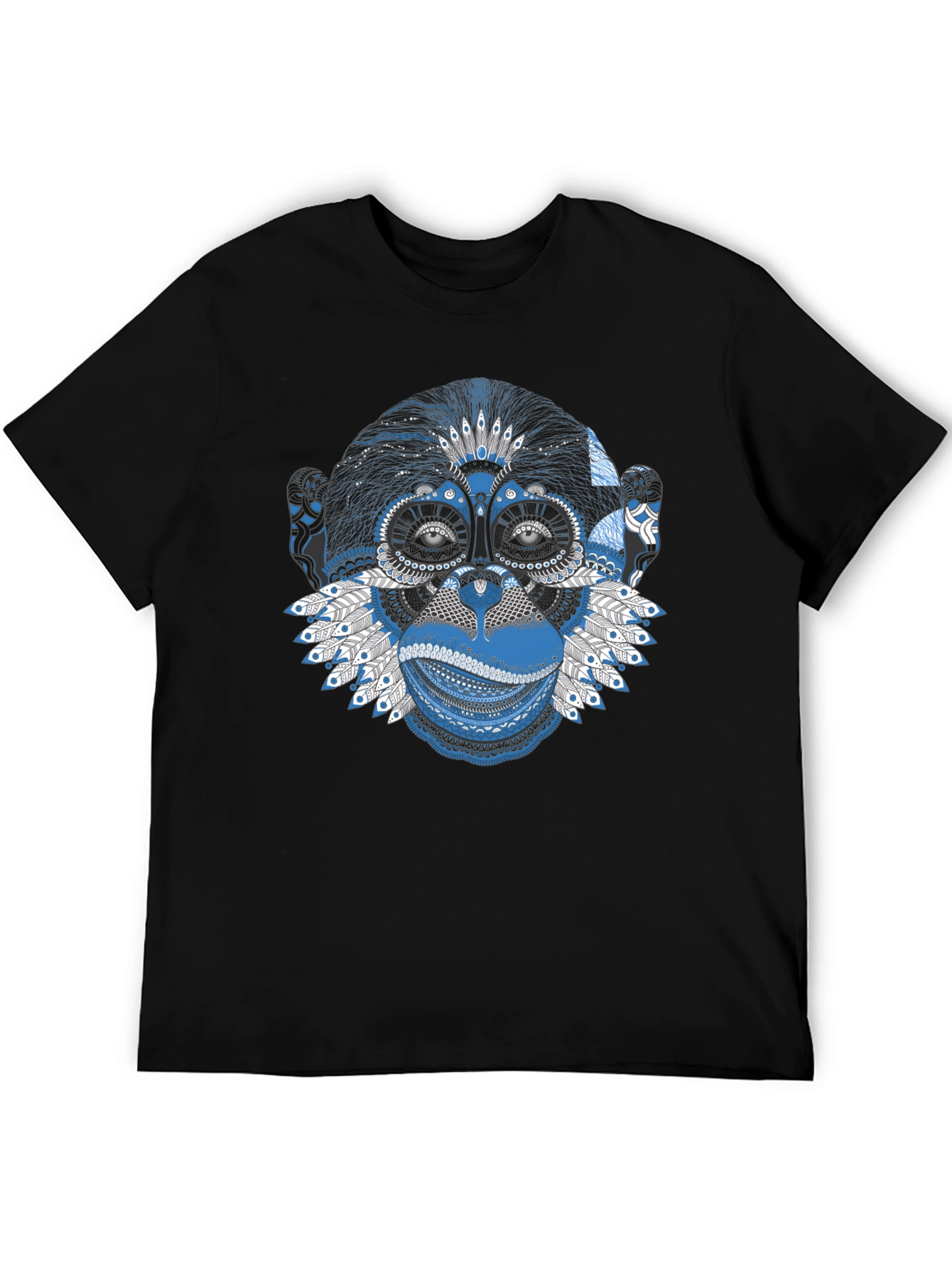 Abstract Monkey Graphic T-Shirt