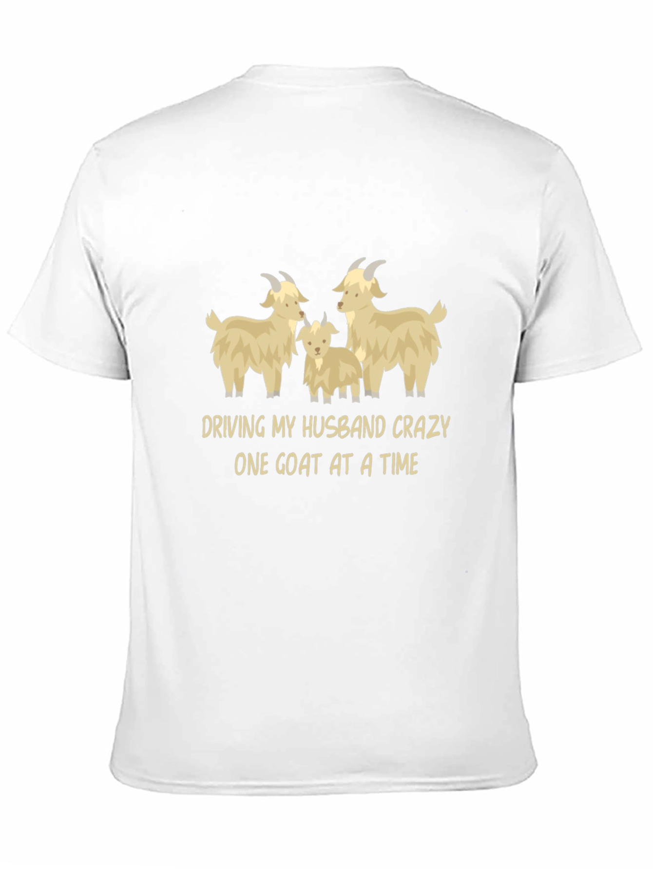 Goat Lover T-Shirt - Driving My Husband Crazy Tee