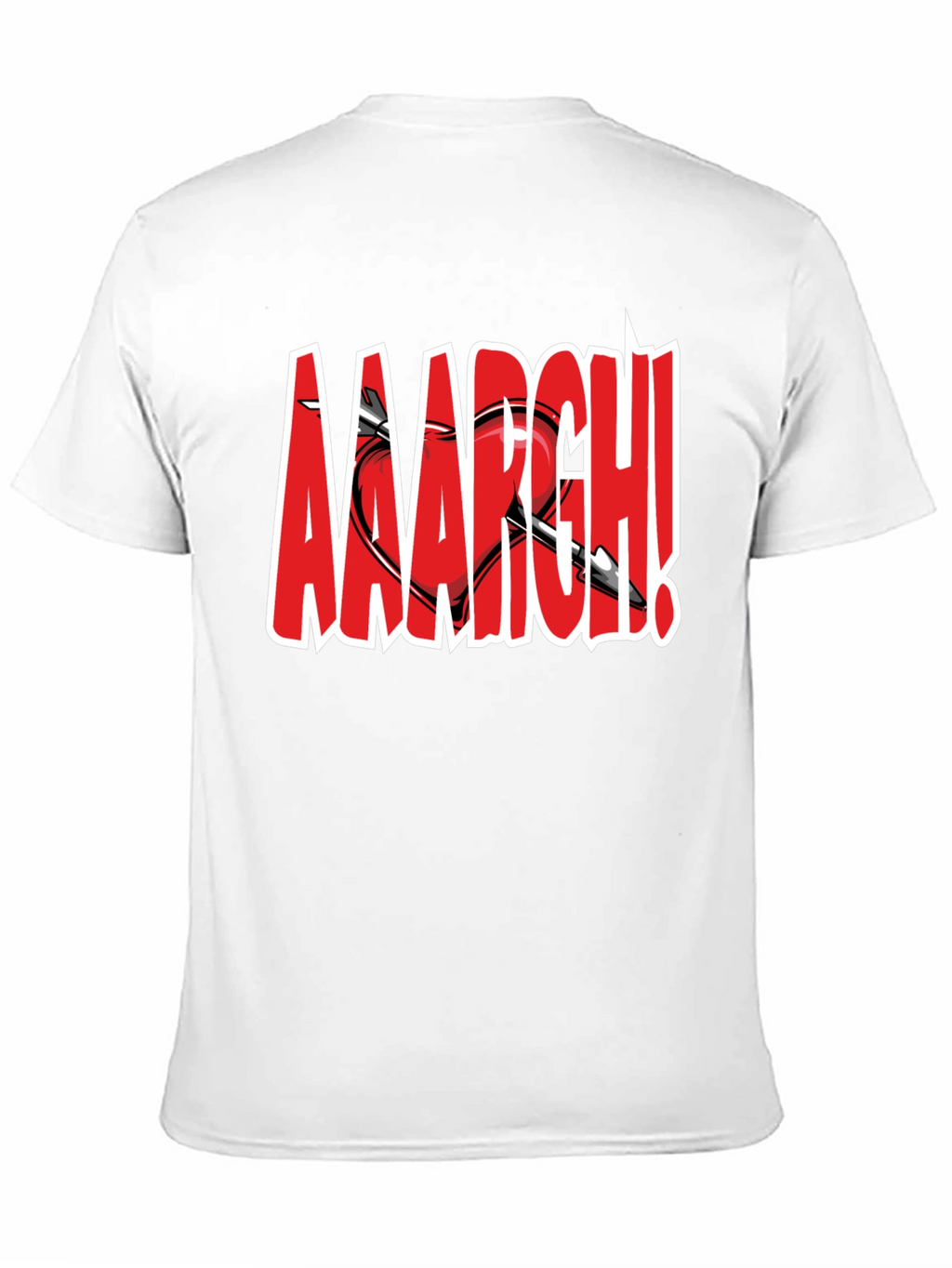 Aaargh Valentines Heart Arrow T-Shirt