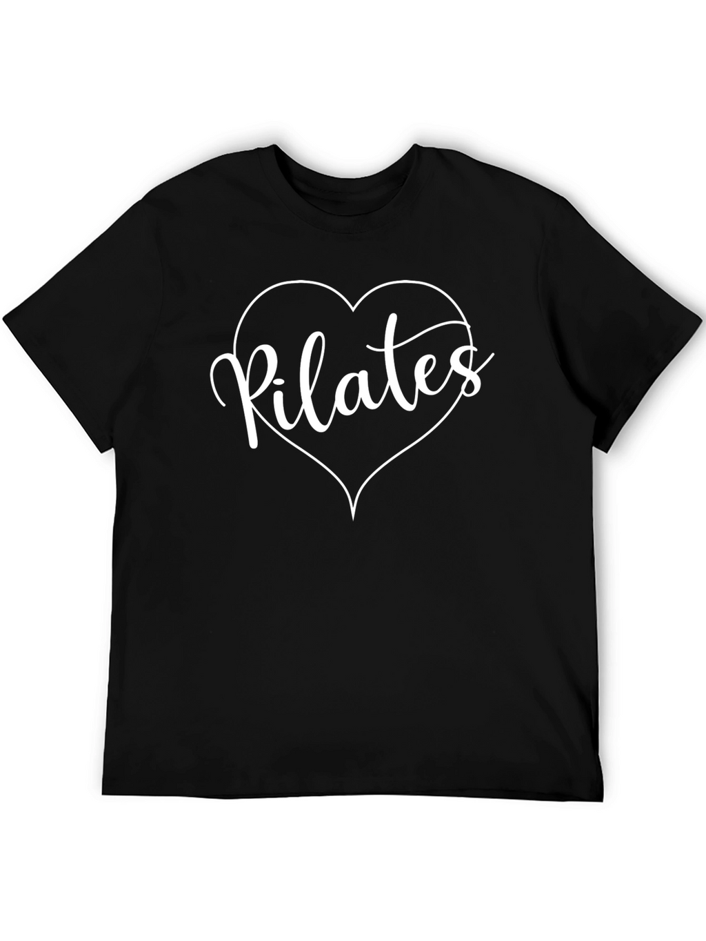Pilates Heart Graphic Tee - Black