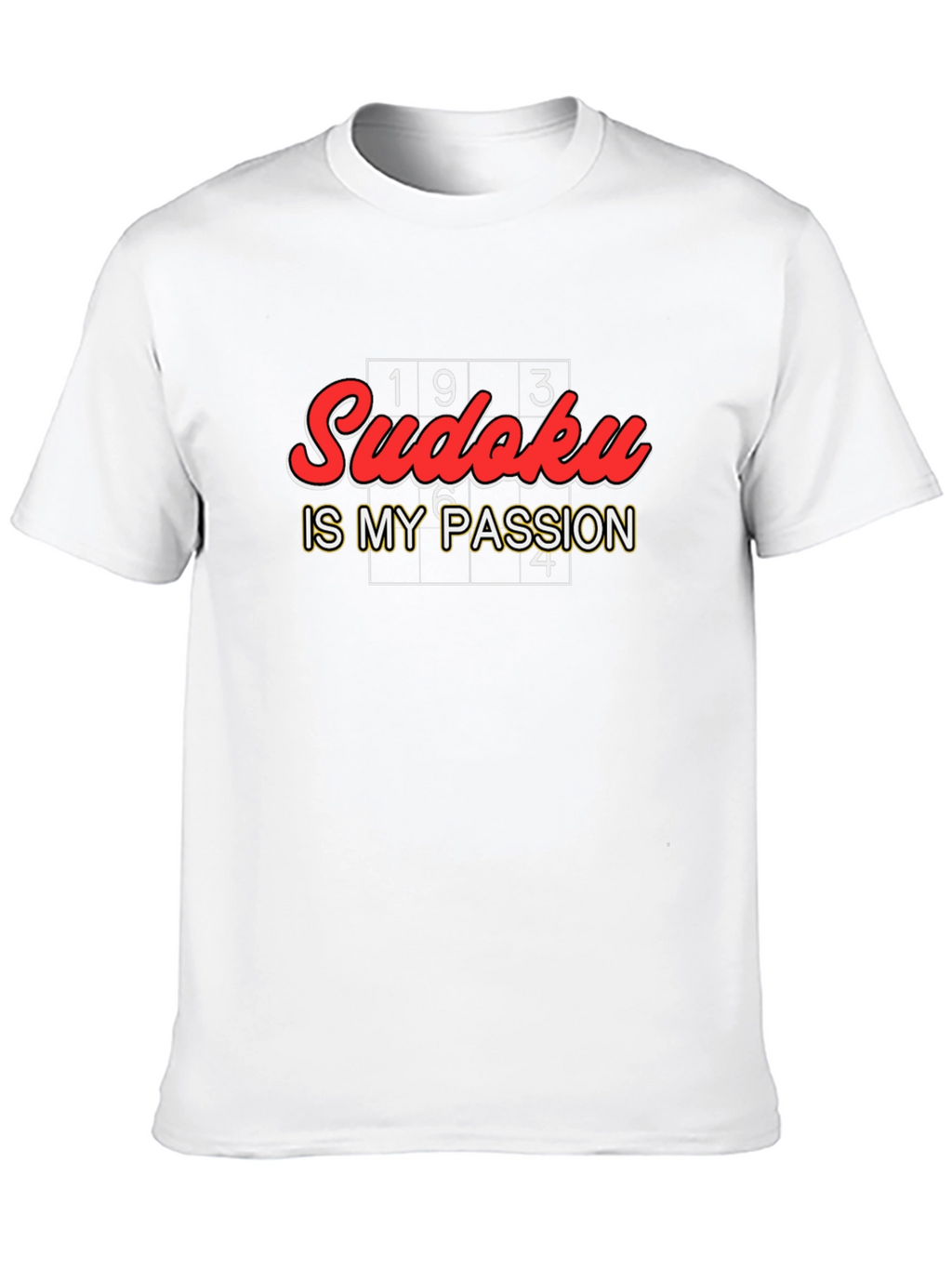 Sudoku Is My Passion Black Graphic Tee