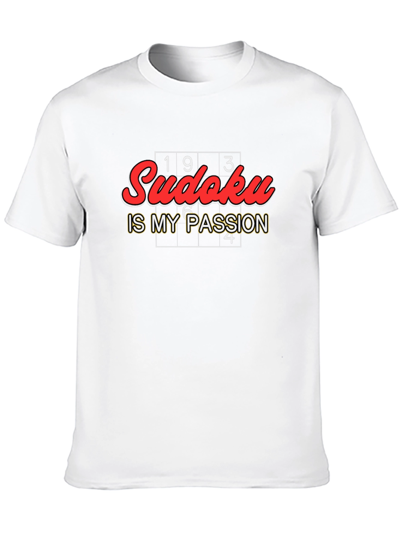 Sudoku Is My Passion Black Graphic Tee