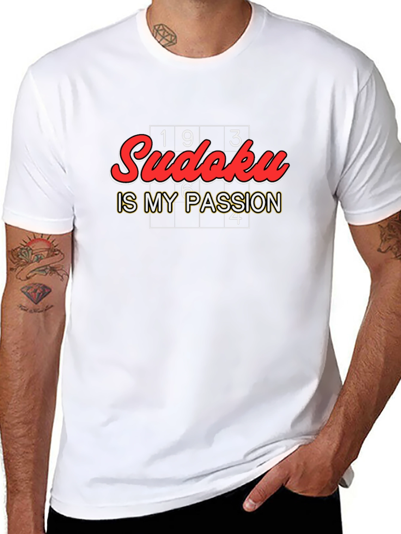 Sudoku Is My Passion Black Graphic Tee