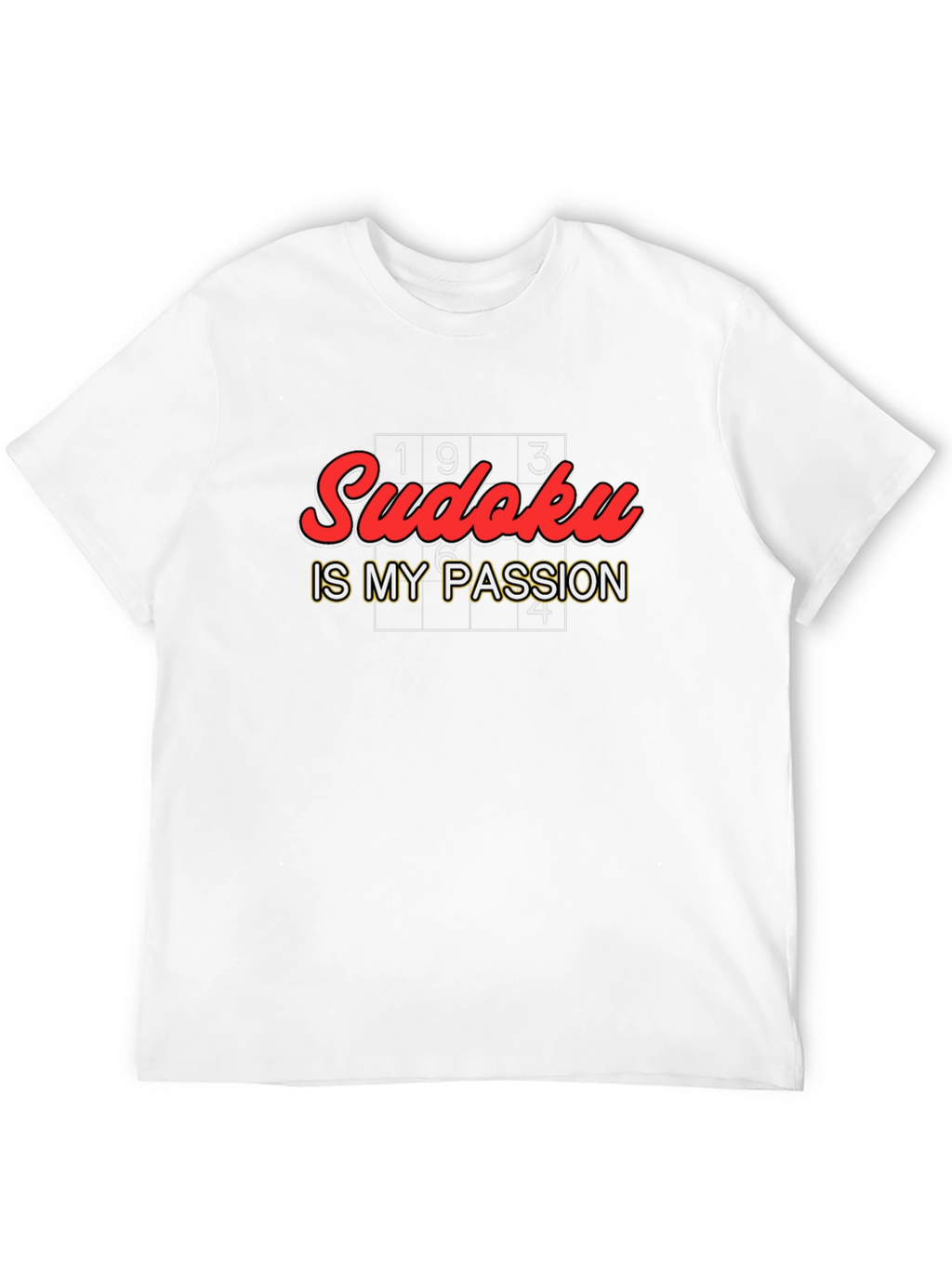 Sudoku Is My Passion Black Graphic Tee