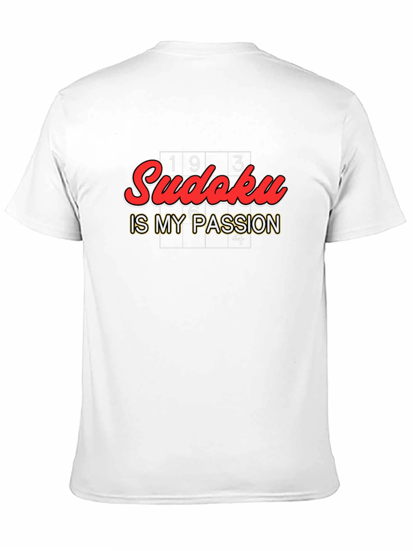 Sudoku Is My Passion Black Graphic Tee