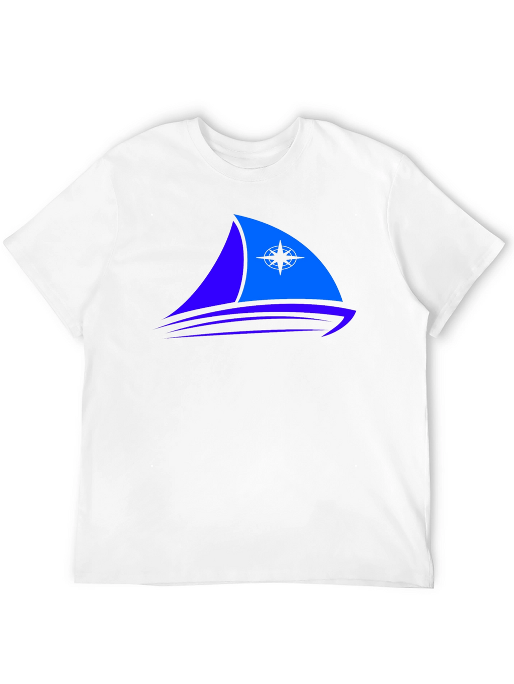 Nautical Sailboat Graphic Tee - Black