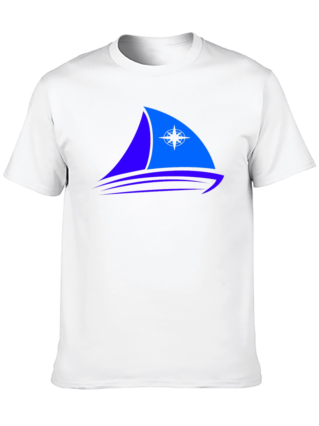 Nautical Sailboat Graphic Tee - Black