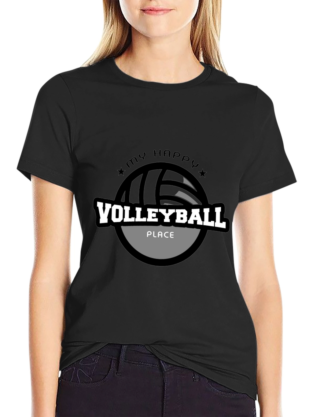 Volleyball T-Shirt - My Happy Place