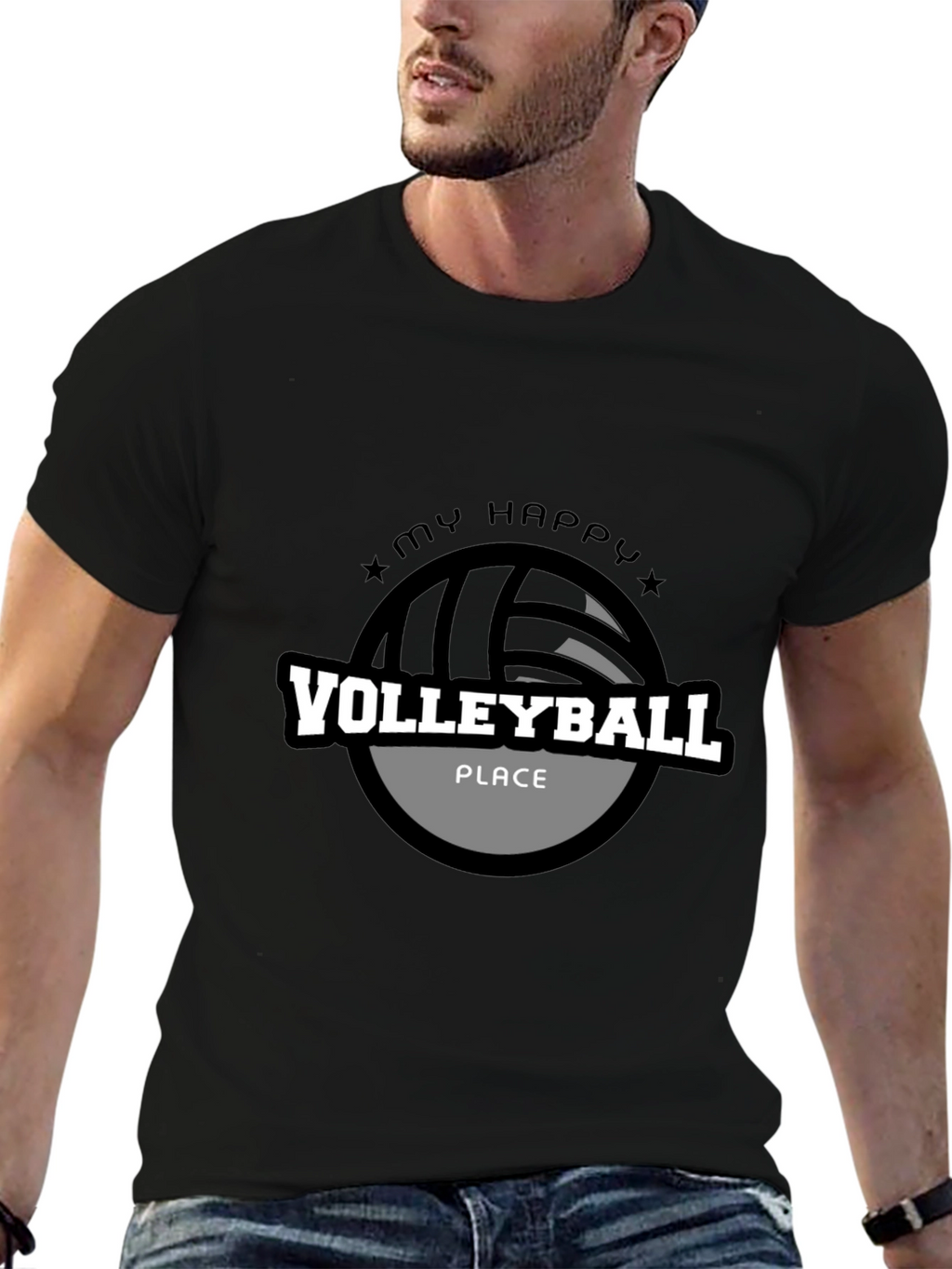 Volleyball T-Shirt - My Happy Place