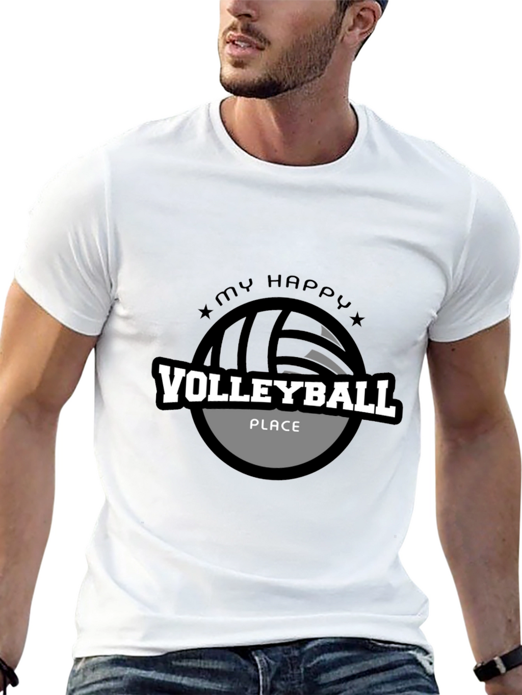 Volleyball T-Shirt - My Happy Place