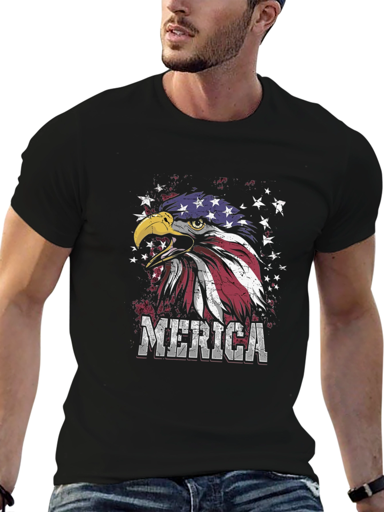 Patriotic Eagle USA Flag T-Shirt