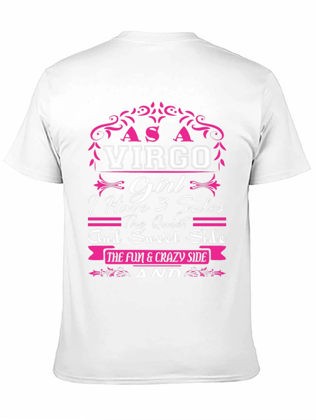 Virgo Girl T-Shirt - 3 Sides Design