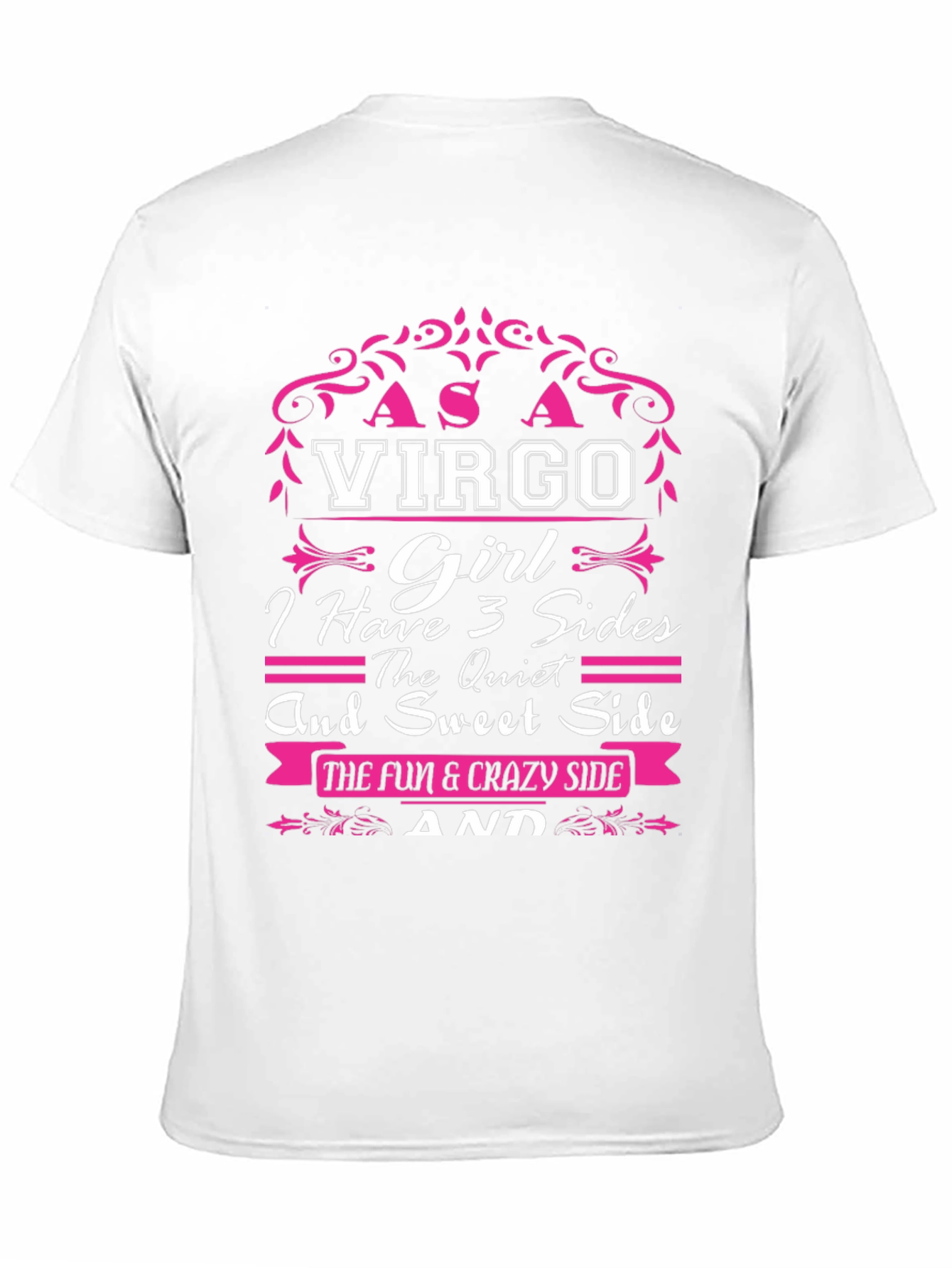 Virgo Girl T-Shirt - 3 Sides Design