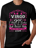 Virgo Girl T-Shirt - 3 Sides Design