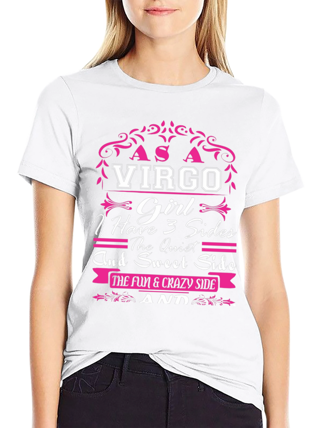 Virgo Girl T-Shirt - 3 Sides Design