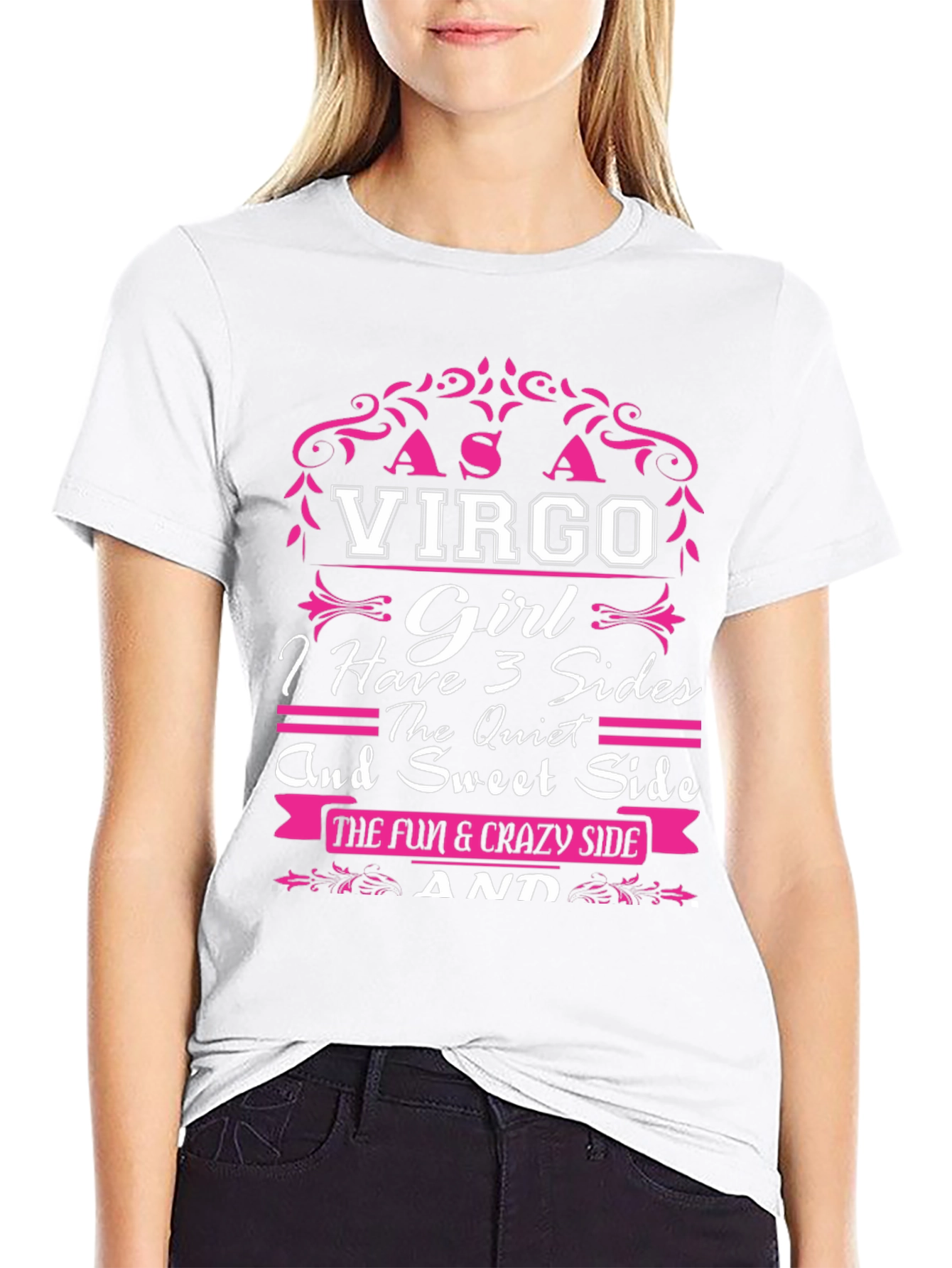 Virgo Girl T-Shirt - 3 Sides Design