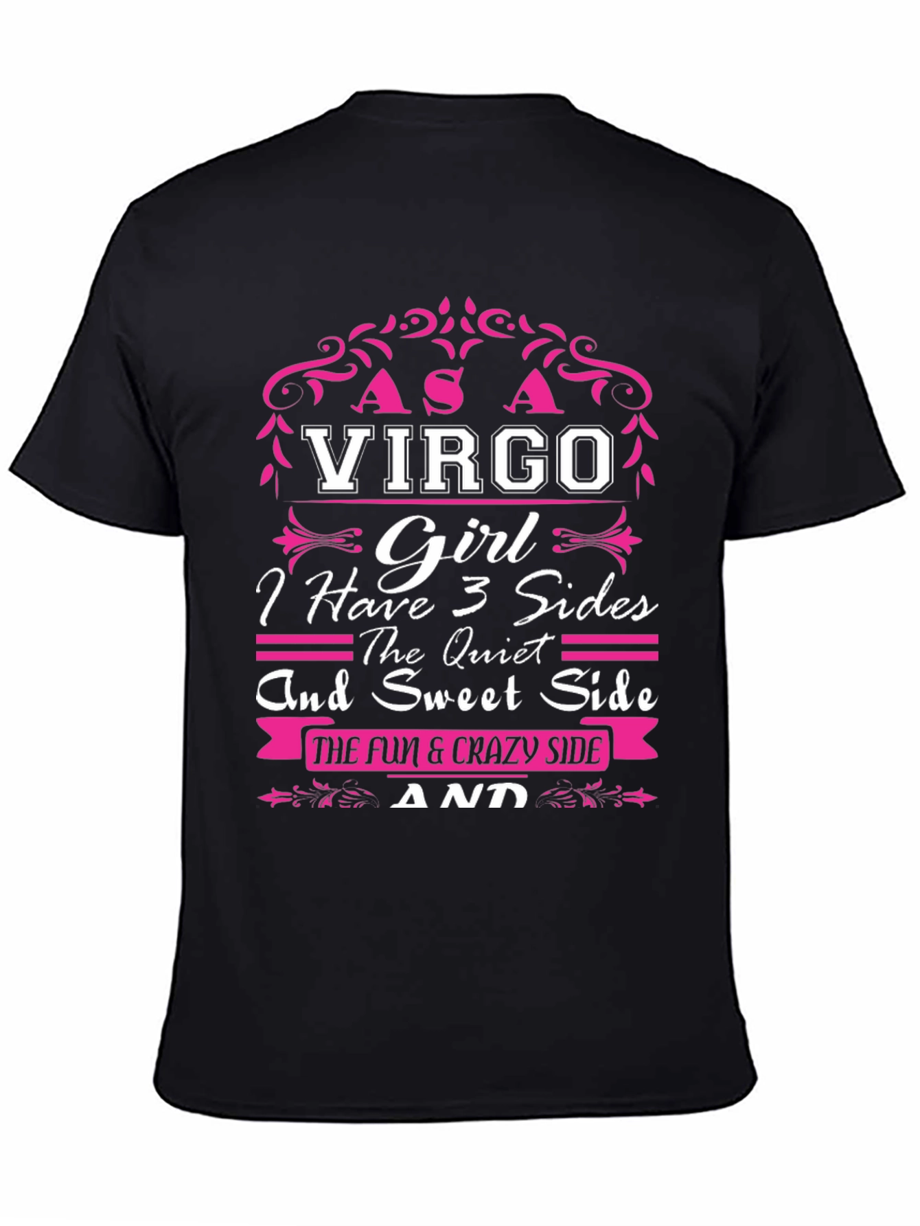 Virgo Girl T-Shirt - 3 Sides Design