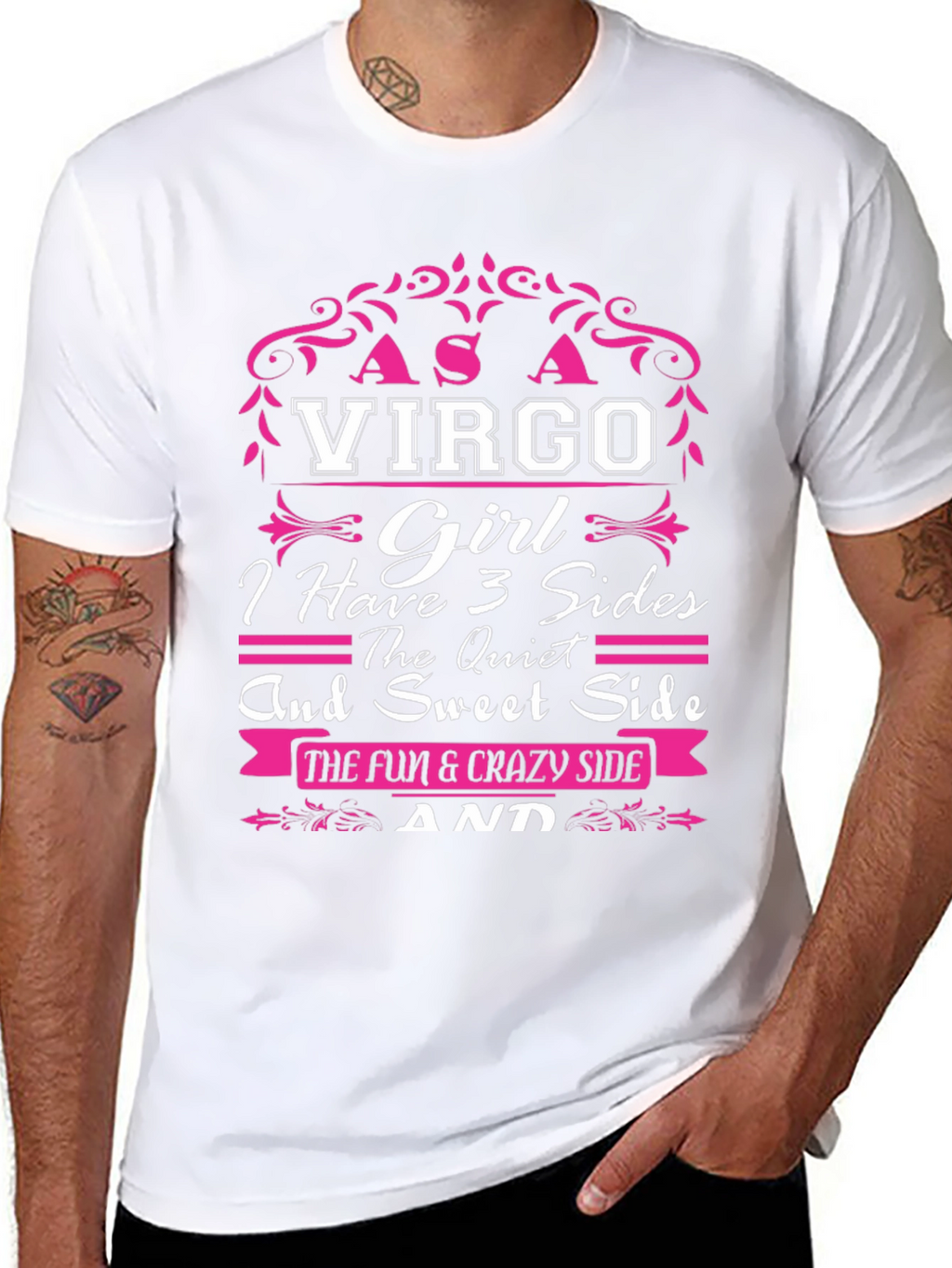 Virgo Girl T-Shirt - 3 Sides Design