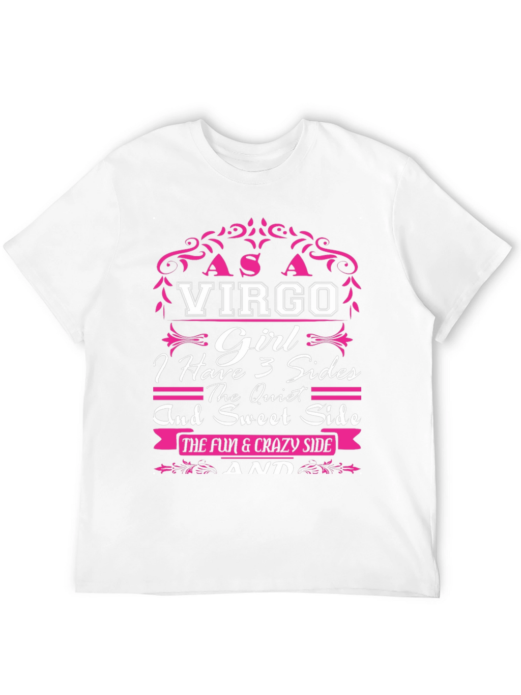 Virgo Girl T-Shirt - 3 Sides Design