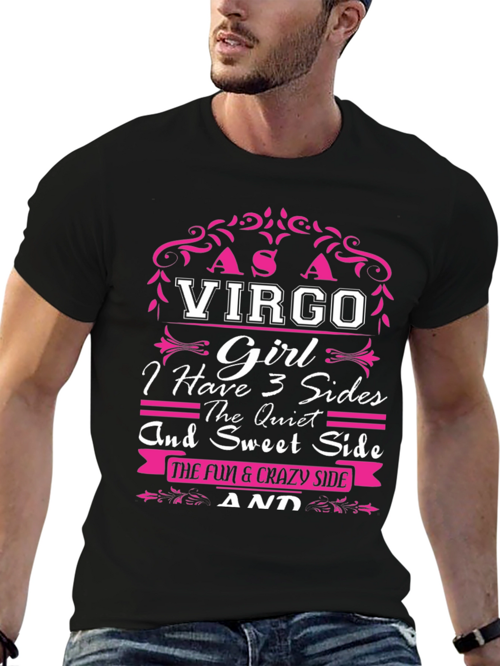 Virgo Girl T-Shirt - 3 Sides Design