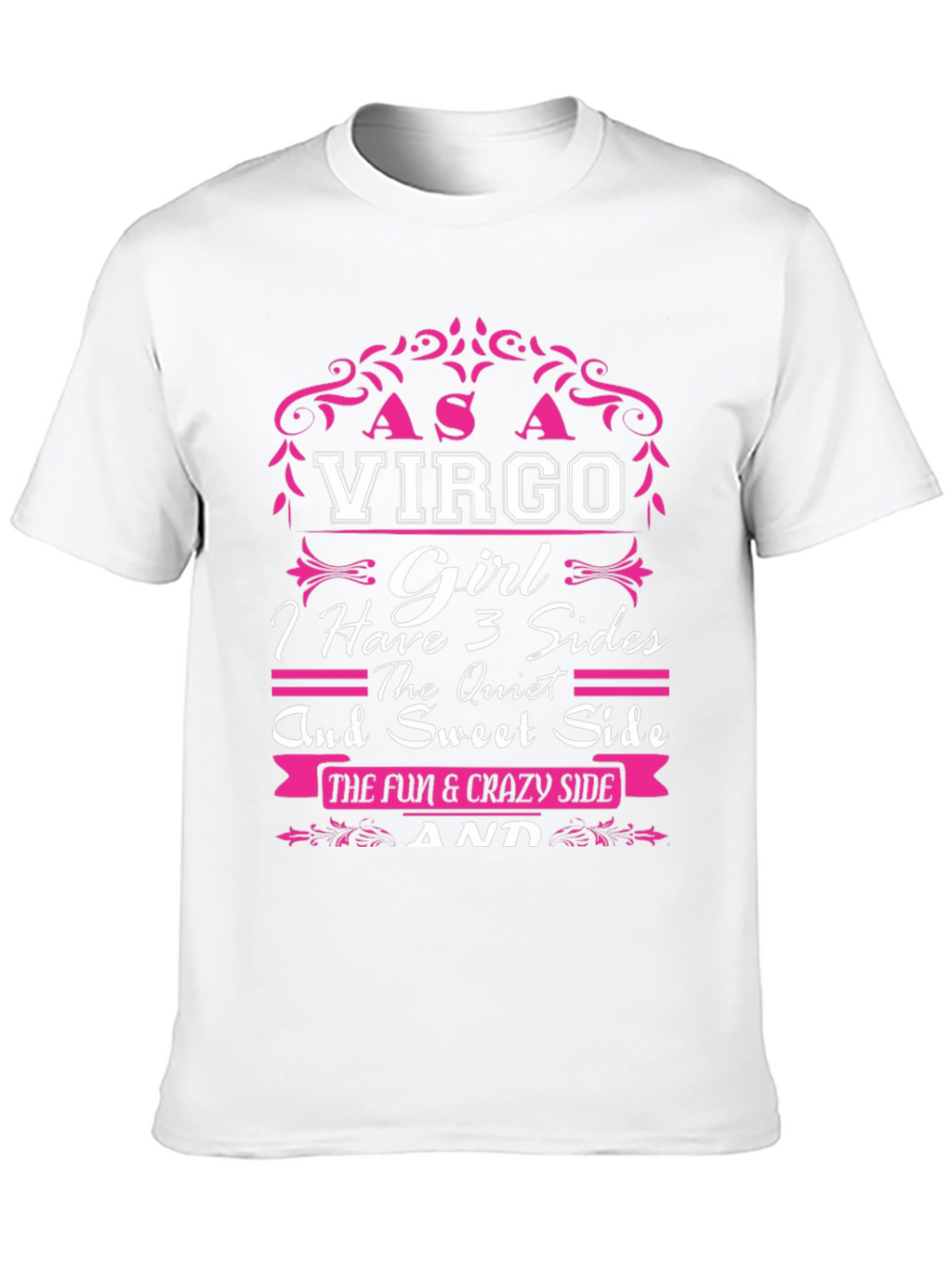 Virgo Girl T-Shirt - 3 Sides Design