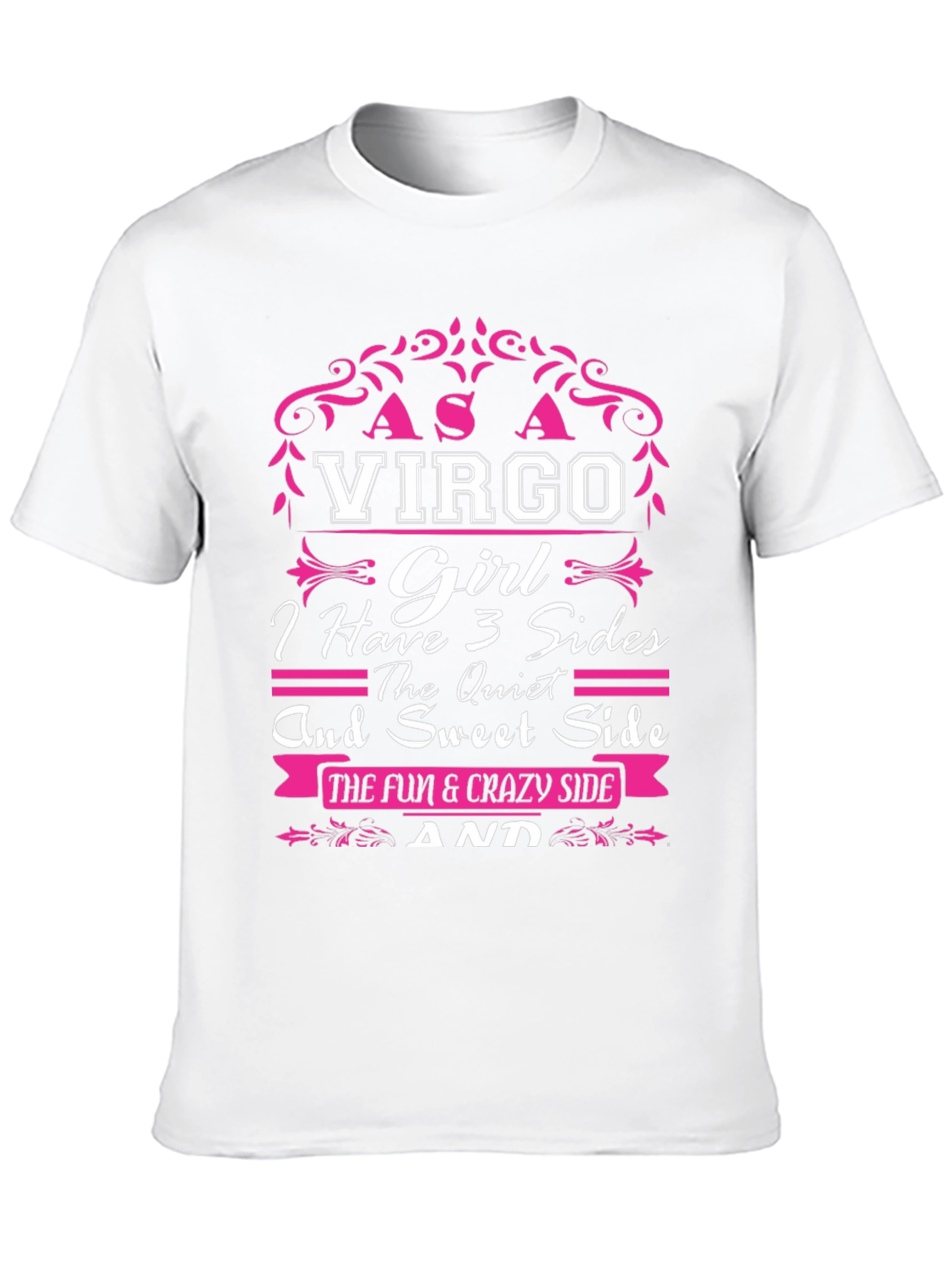 Virgo Girl T-Shirt - 3 Sides Design