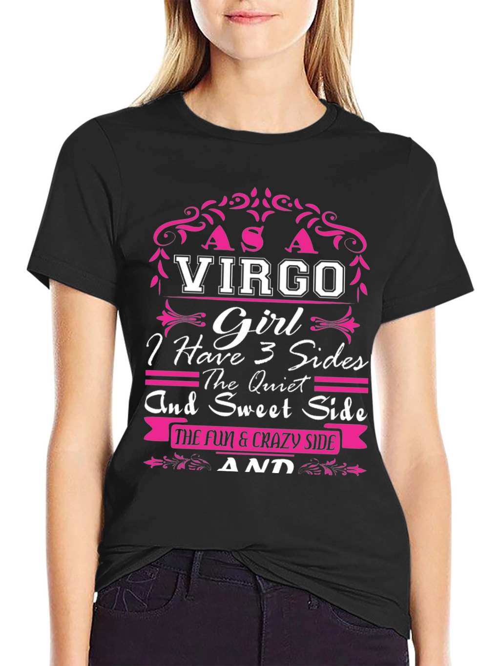 Virgo Girl T-Shirt - 3 Sides Design