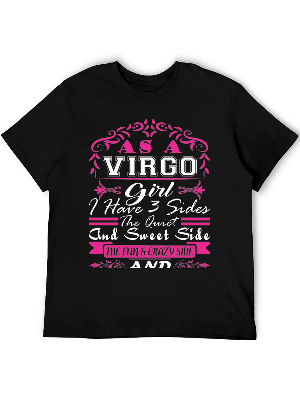 Virgo Girl T-Shirt - 3 Sides Design