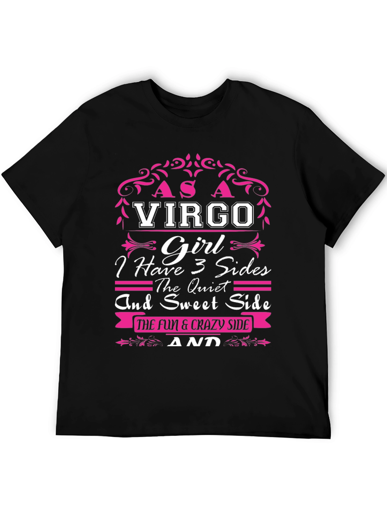 Virgo Girl T-Shirt - 3 Sides Design