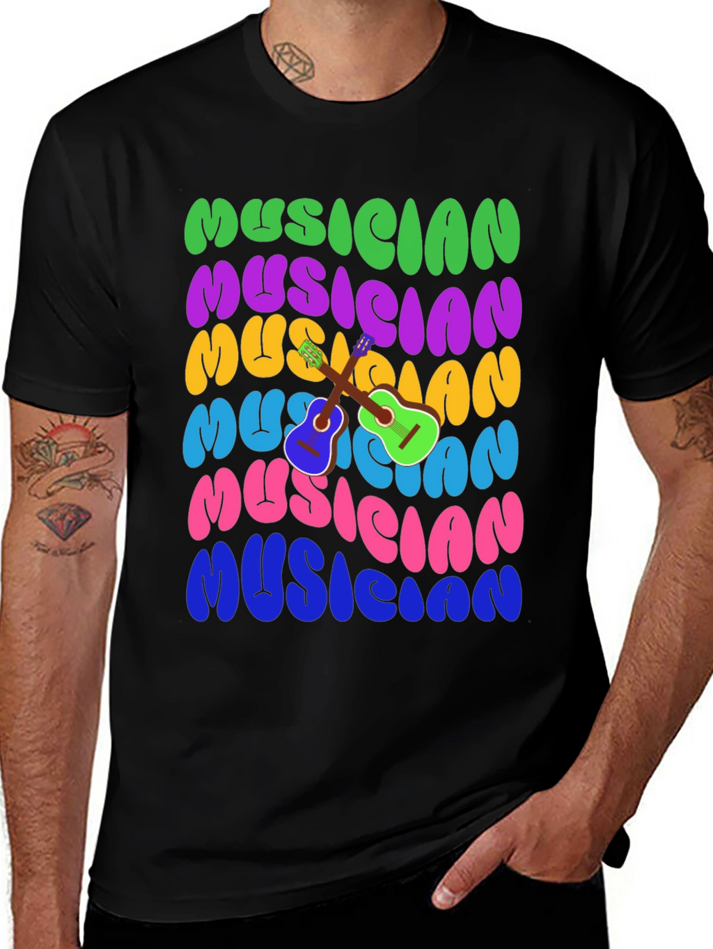 Musician Retro Style T-Shirt