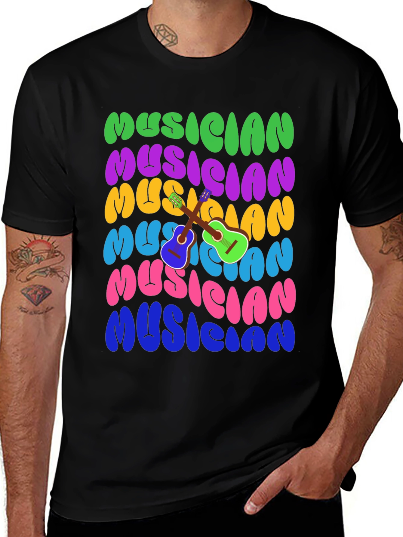 Musician Retro Style T-Shirt
