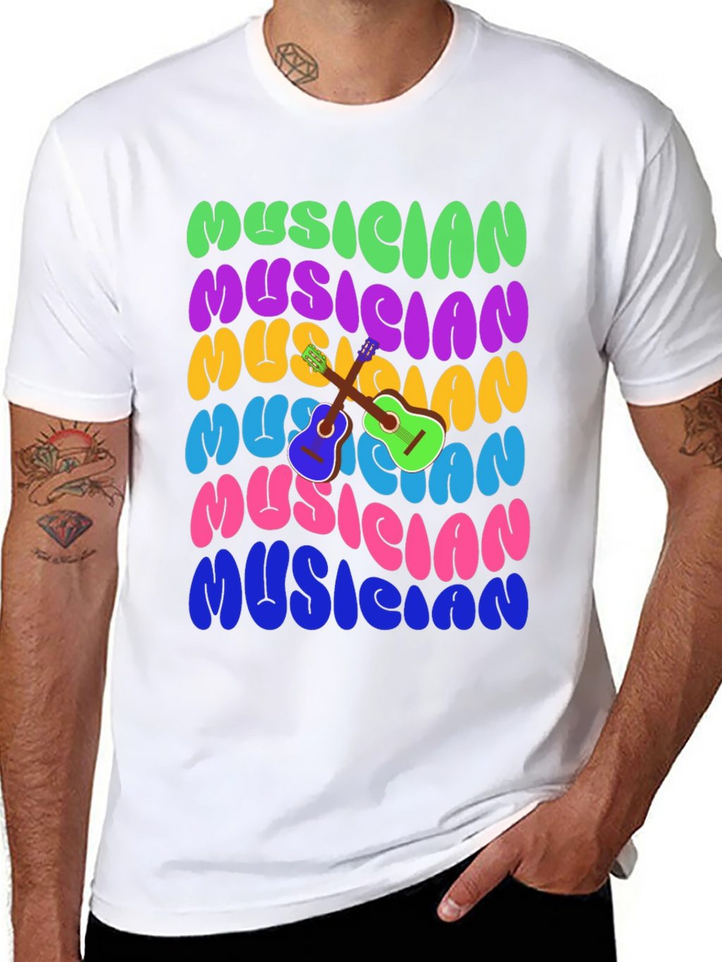 Musician Retro Style T-Shirt