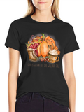 Fall Pumpkin T-Shirt - God is Within Her
