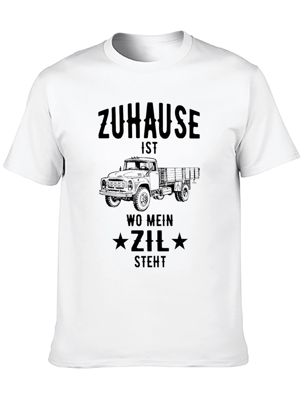 Zuhause Zil Truck T-Shirt - Mens Black Graphic Tee