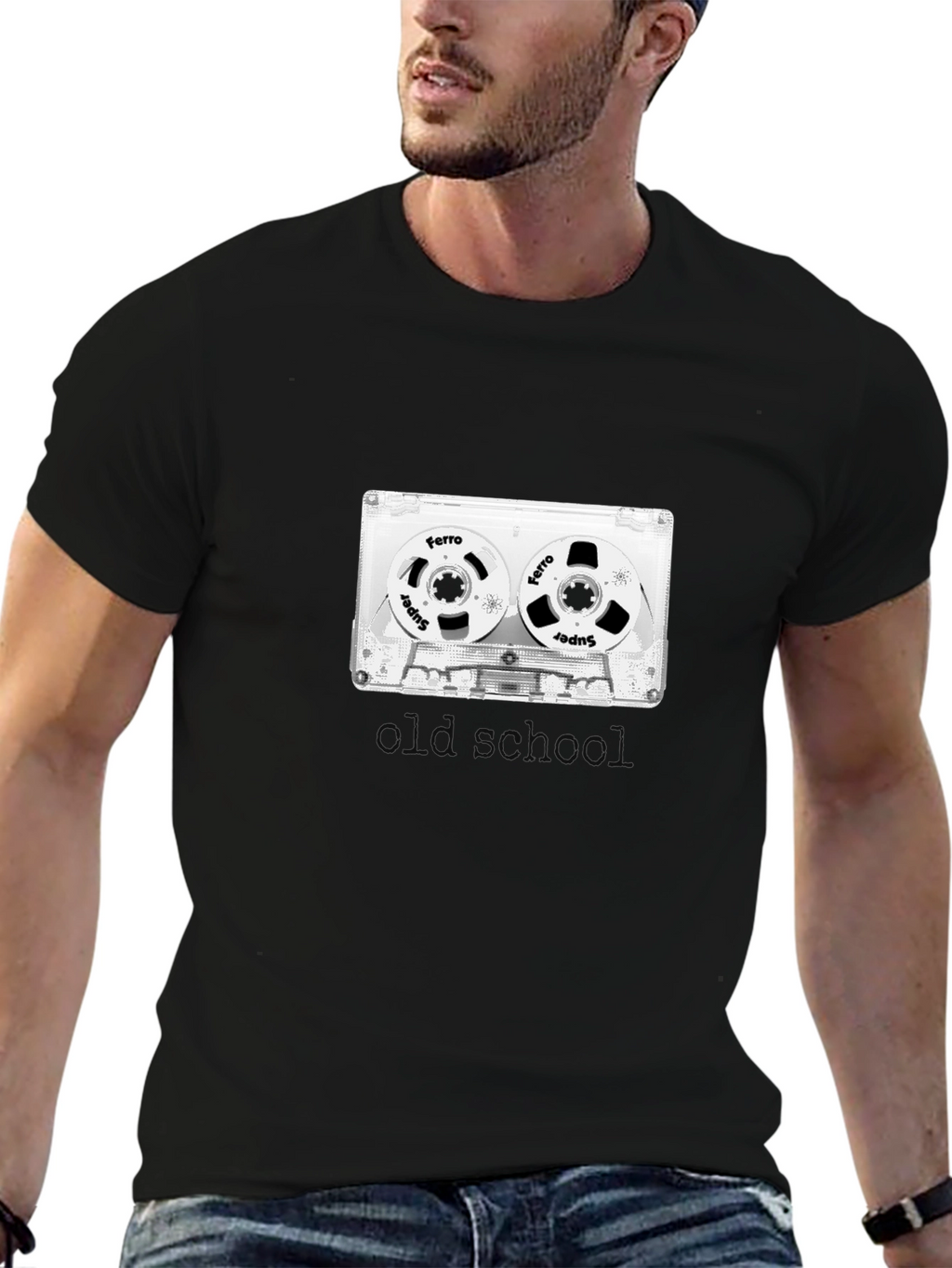 Retro Cassette Tape Graphic T-Shirt - Old School Cool
