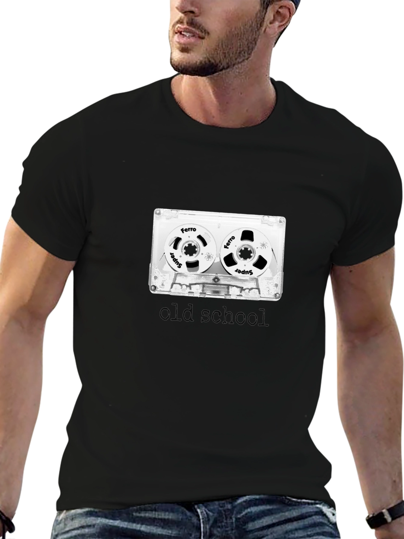 Retro Cassette Tape Graphic T-Shirt - Old School Cool