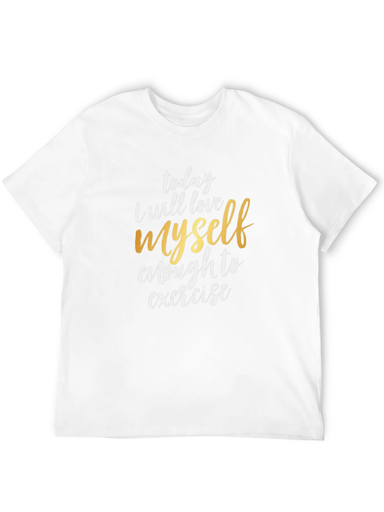 Motivational T-Shirt - Love Myself Enough To Exercise